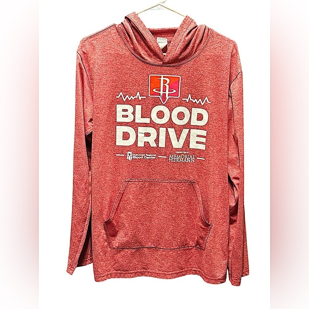 Houston rockets Red Blood Drive Hoodie unisex MEDIUM
